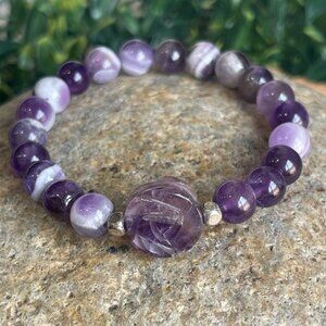 AMETHYST ROSE CRYSTAL BRACELET